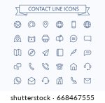 Contact Line Mini Icons...