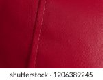 Small photo of beautiful leather rexine texture seamless red and pink color with stitch