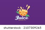 fresh fruit juice logo design... | Shutterstock .eps vector #2107309265