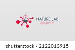 Unique Laboratory Bottle Logo...