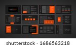 dark minimal slides... | Shutterstock .eps vector #1686563218