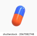 3d realistic medicinal capsule... | Shutterstock .eps vector #2067082748