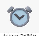 3d realistic alarm clock vector ... | Shutterstock .eps vector #2152433595