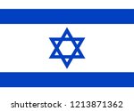 israel flag vector country... | Shutterstock .eps vector #1213871362