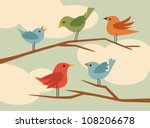 vector bird set 5 | Shutterstock .eps vector #108206678