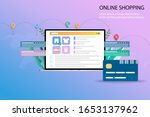 concept of online shopping  the ... | Shutterstock .eps vector #1653137962