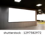 billboard mockup and template... | Shutterstock . vector #1297582972