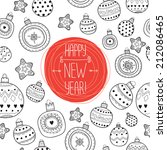 vector pattern happy new year | Shutterstock .eps vector #212086465