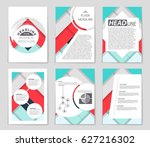 abstract vector layout... | Shutterstock .eps vector #627216302