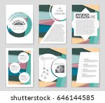 abstract vector layout... | Shutterstock .eps vector #646144585