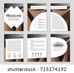 abstract vector layout... | Shutterstock .eps vector #715174192