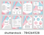 abstract vector layout... | Shutterstock .eps vector #784264528