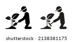 stickman  stick figure man with ... | Shutterstock .eps vector #2138381175