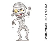 cartoon character of creepy... | Shutterstock .eps vector #2141766565
