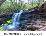 Laurel falls in Desoto state park on Lookout mountain in Fort payne, Alabama