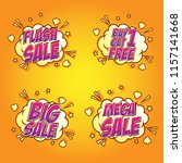 sale speech bubble in comic... | Shutterstock .eps vector #1157141668