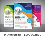 brochure template layout  cover ... | Shutterstock .eps vector #1197902812