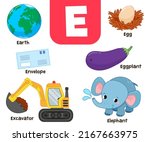 english alphabet in pictures  ... | Shutterstock .eps vector #2167663975