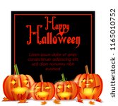 happy halloween background | Shutterstock .eps vector #1165010752
