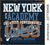 new york academy tee graphic | Shutterstock .eps vector #237730408