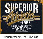 superior athletic tee graphic | Shutterstock .eps vector #258465185