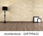 Empty Grunge Interior With Old...