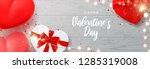happy valentine's day banner... | Shutterstock .eps vector #1285319008