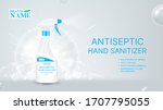 antiseptic hand sanitizer promo ... | Shutterstock .eps vector #1707795055