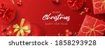 merry christmas and happy new... | Shutterstock .eps vector #1858293928