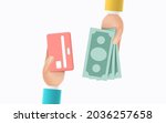 cartoon hand of businessmans... | Shutterstock .eps vector #2036257658