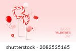 happy valentine's day greeting... | Shutterstock .eps vector #2082535165