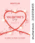 happy valentine's day party... | Shutterstock .eps vector #2103558455