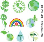 environmental symbols | Shutterstock .eps vector #13446118