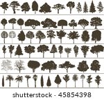 vector trees | Shutterstock .eps vector #45854398