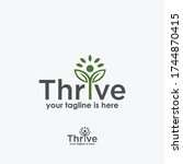 Leaf Thrive Logo Template...