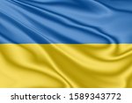 national flag of ukraine... | Shutterstock . vector #1589343772