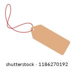 blank tag from recycling paper... | Shutterstock .eps vector #1186270192