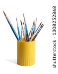 Paint Brushes in a cup image - Free stock photo - Public Domain