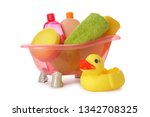 baby bathing accessories and... | Shutterstock . vector #1342708325