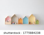 different house shaped shelves... | Shutterstock . vector #1775884238