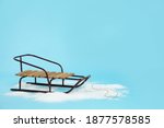 Stylish Sleigh In Pile Of Snow...