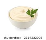 Bowl Of Tasty Mayonnaise With...