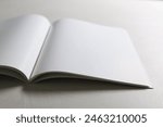 Open notebook with blank pages...