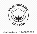 cotton 100 organic icon  bio... | Shutterstock .eps vector #1968855025