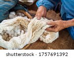 Craftsmen of thai indigo cotton....