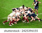 Small photo of Maro Itoje during a maul during the Rugby union World Cup XV RWC bronze match England VS Argentina (Pumas) at Stade de France in Saint-Denis near Paris on October 27, 2023.
