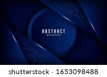 modern dark blue background... | Shutterstock .eps vector #1653098488