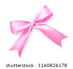 beautiful bow made from pink... | Shutterstock . vector #1160826178