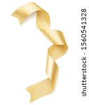 beautiful golden ribbon on... | Shutterstock . vector #1560541328
