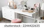 Dressing table in interior of...